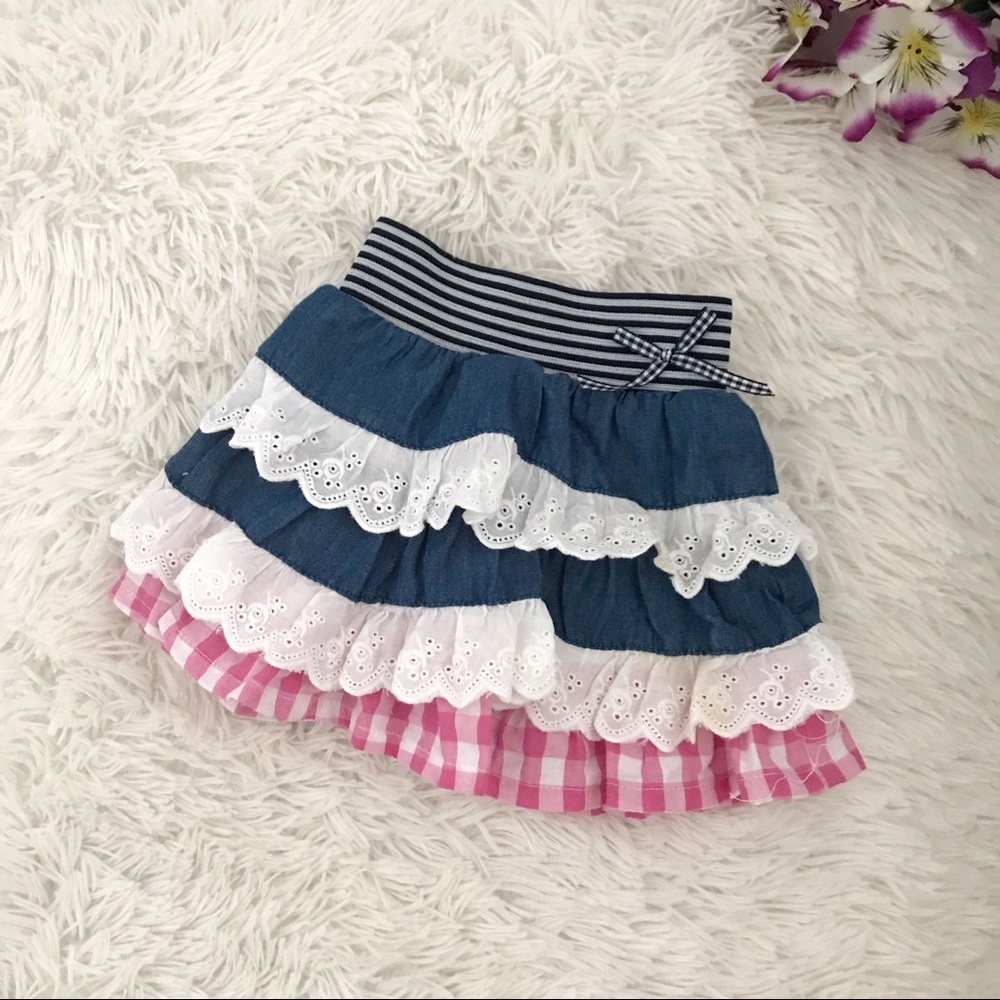 🎀 Baby Girl Ruffled Vintage Skirt🎀